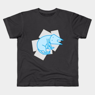 Blue Kitty wants attention Kids T-Shirt